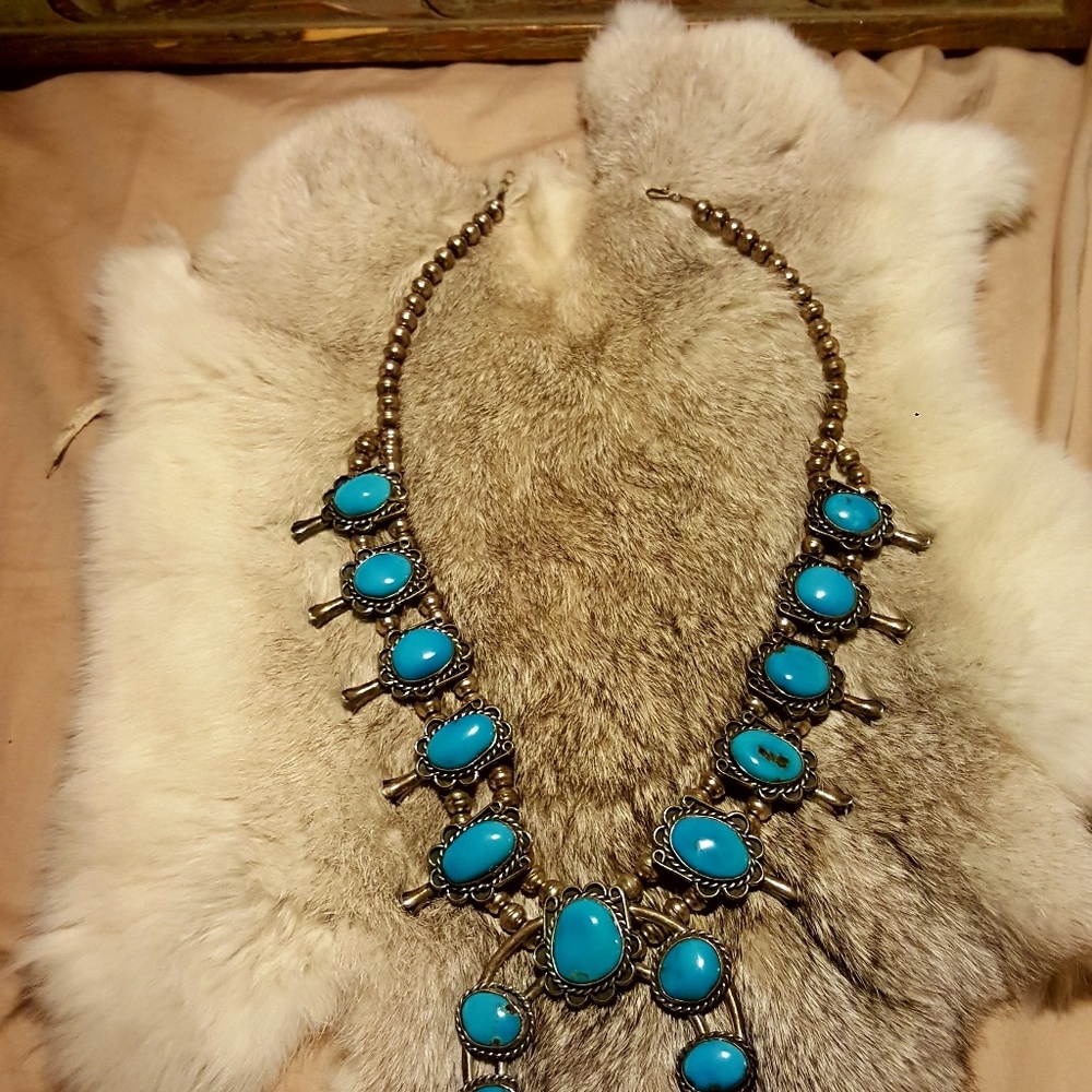 Antique Squash Blossum Necklace